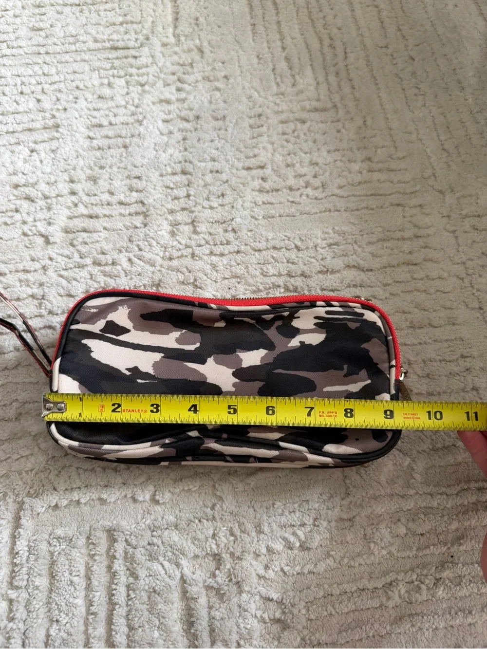 Trina Camouflage Print Nylon Wristlet Pouch